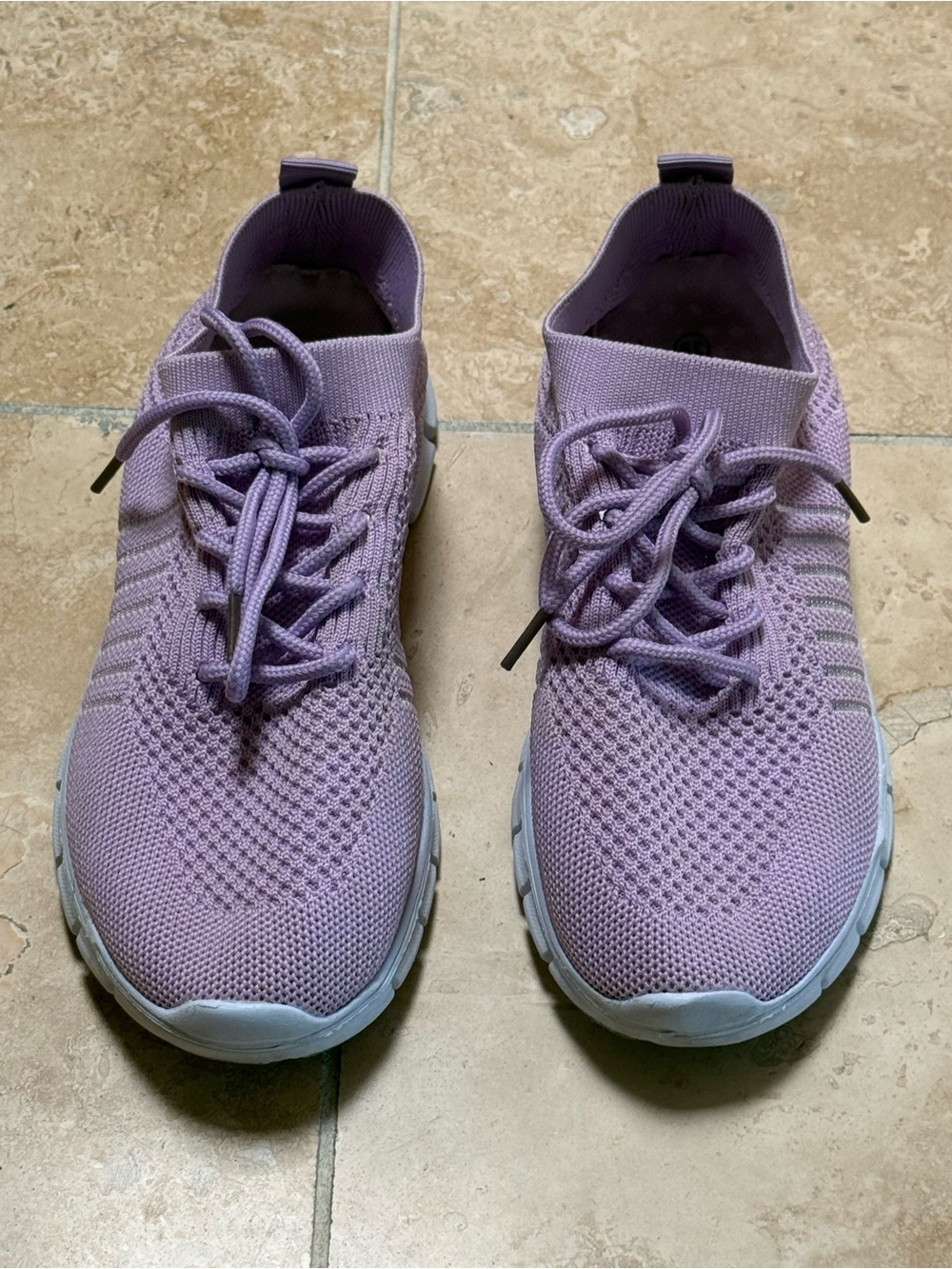 Women’s Lightweight Knit Sneakers - Lavender size 8